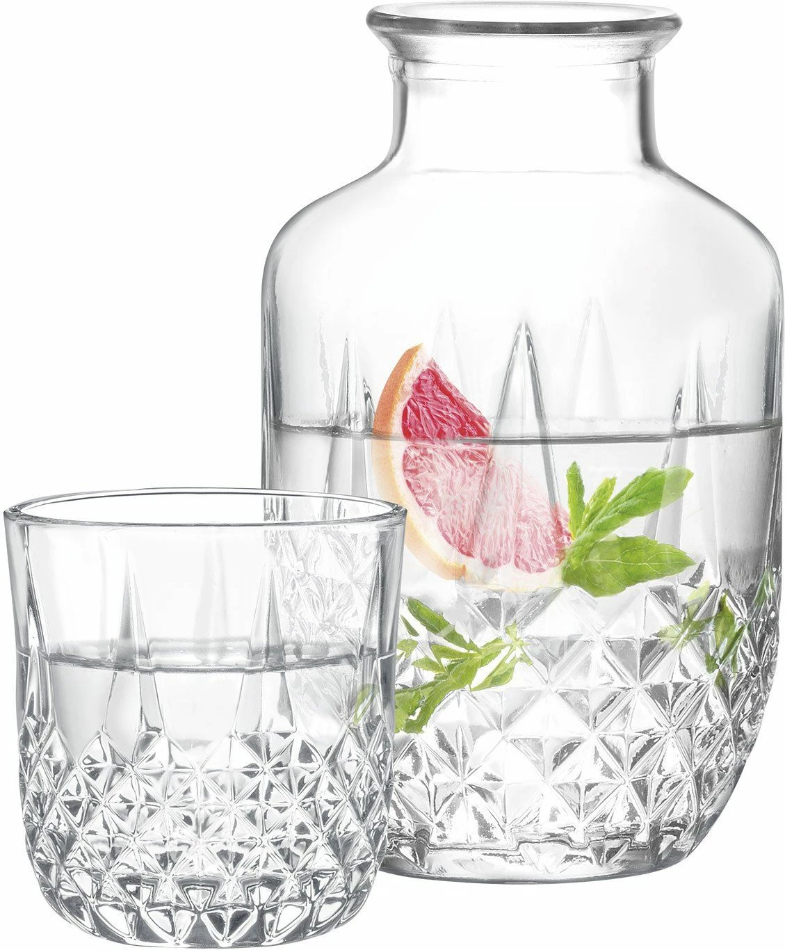 Shishe qelqi Hermia Concept, karafë uji, transparente