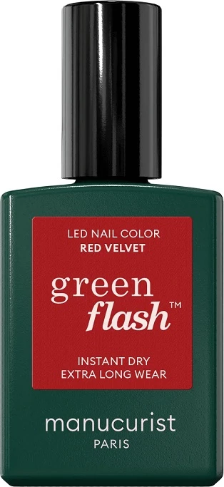 Llak për thonj për femra Manucurist Green Flash Red Velvet, 15ml