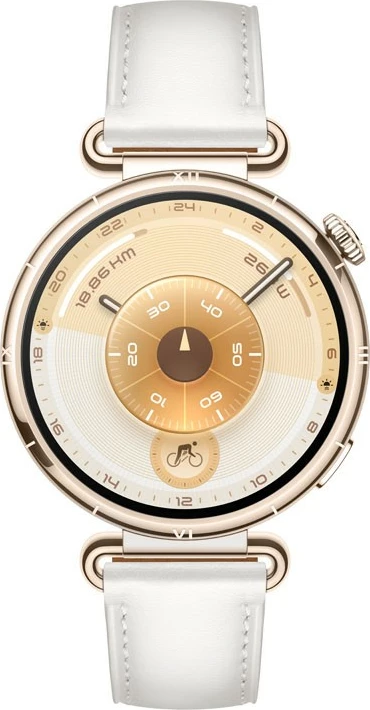 Smartwatch Huawei WATCH GT6 41mm, rrip lëkure e bardhë