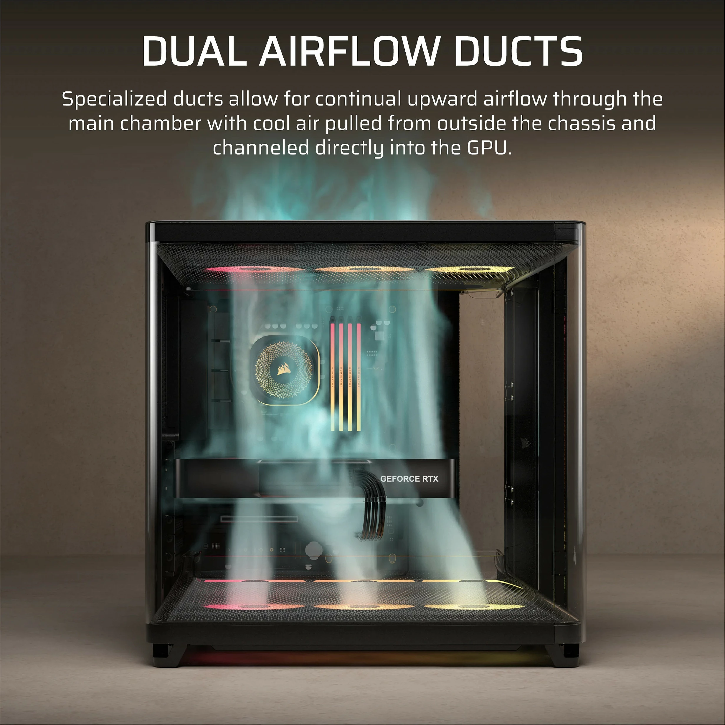 Kasë Corsair Air 5400 RS-R ARGB, Midi Tower ATX, e zezë