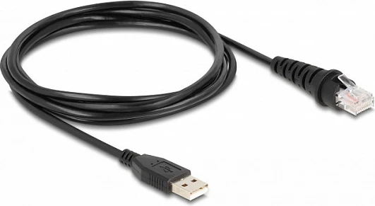 Skaner barkodesh DeLOCK USB 1D/2D i integrum stacionar, 752x480, kabllo 1.5 m, i zi