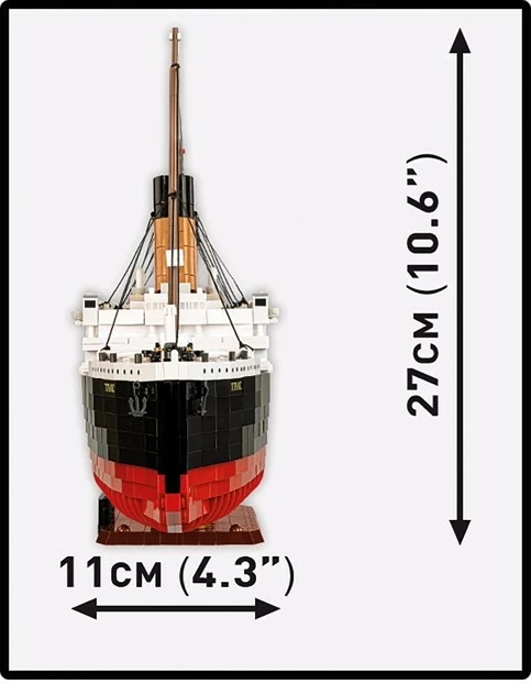 Set blloqesh ndërtimi Cobi Titanic COBI-1686, 3260 pjesë, Historical Collection, 91 cm