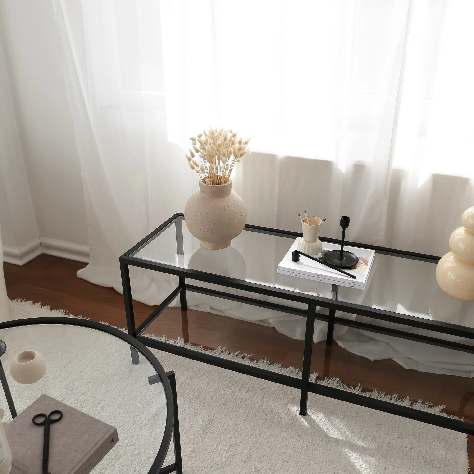 Komodë TV Hanah Home, Basic TV500, e zezë mat