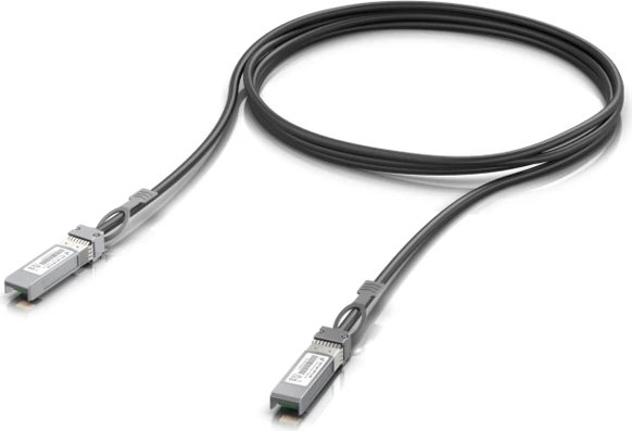 Kabllo DAC Ubiquiti UACC-DAC-SFP10-3M 3 m, 10 Gbps, SFP+ në SFP+, e zezë