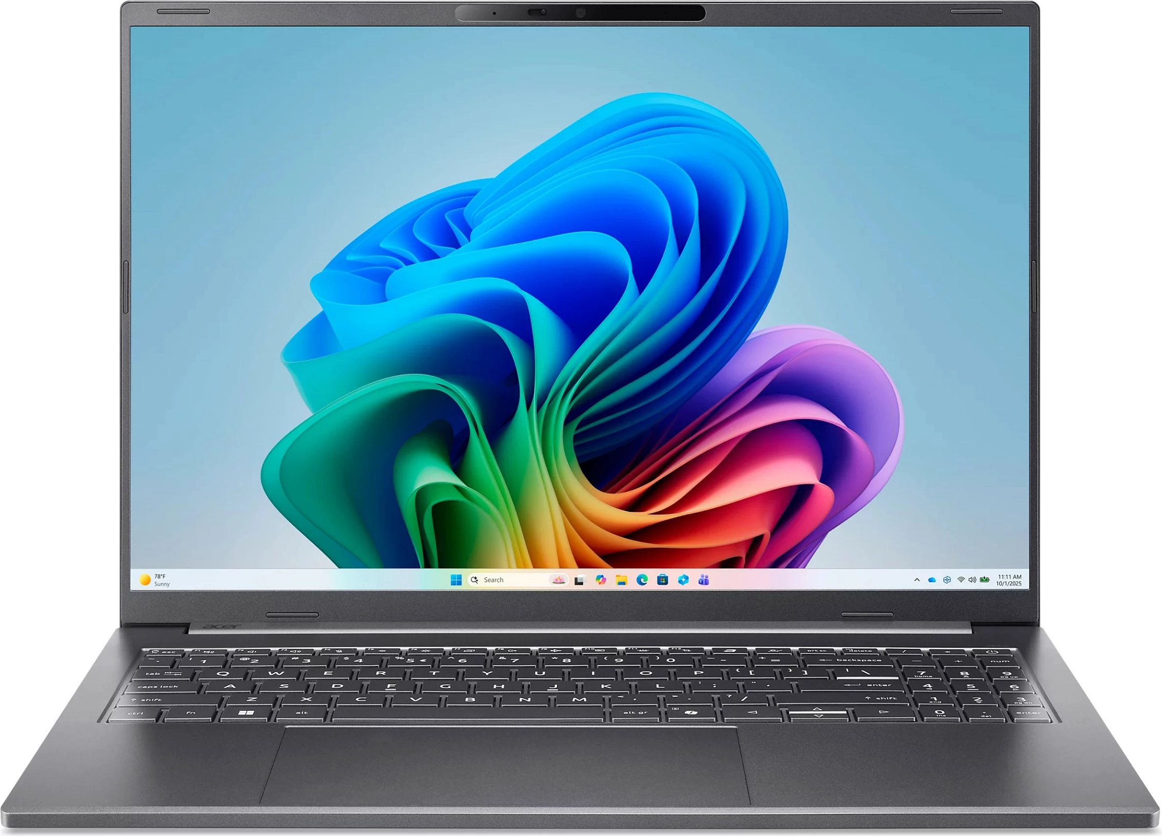 Laptop Acer Aspire 16 AI OLED CU9-386H, 16GB RAM, 512GB SSD, Windows 11 Home, gri