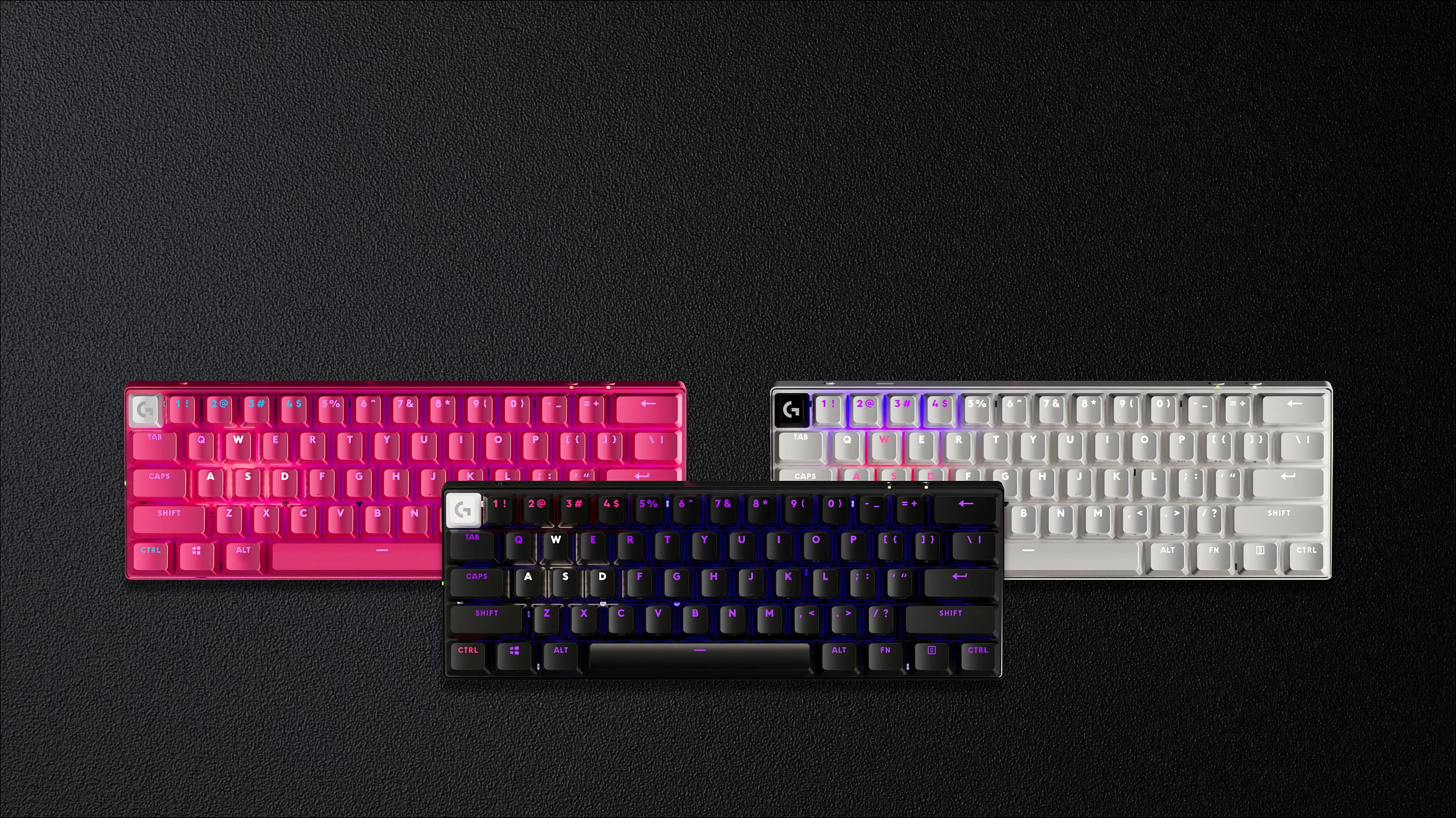 Tastierë gaming wireless Logitech PRO X 60 LIGHTSPEED, mekanike GX Brown, 60%, RGB, Nordic, e bardhë