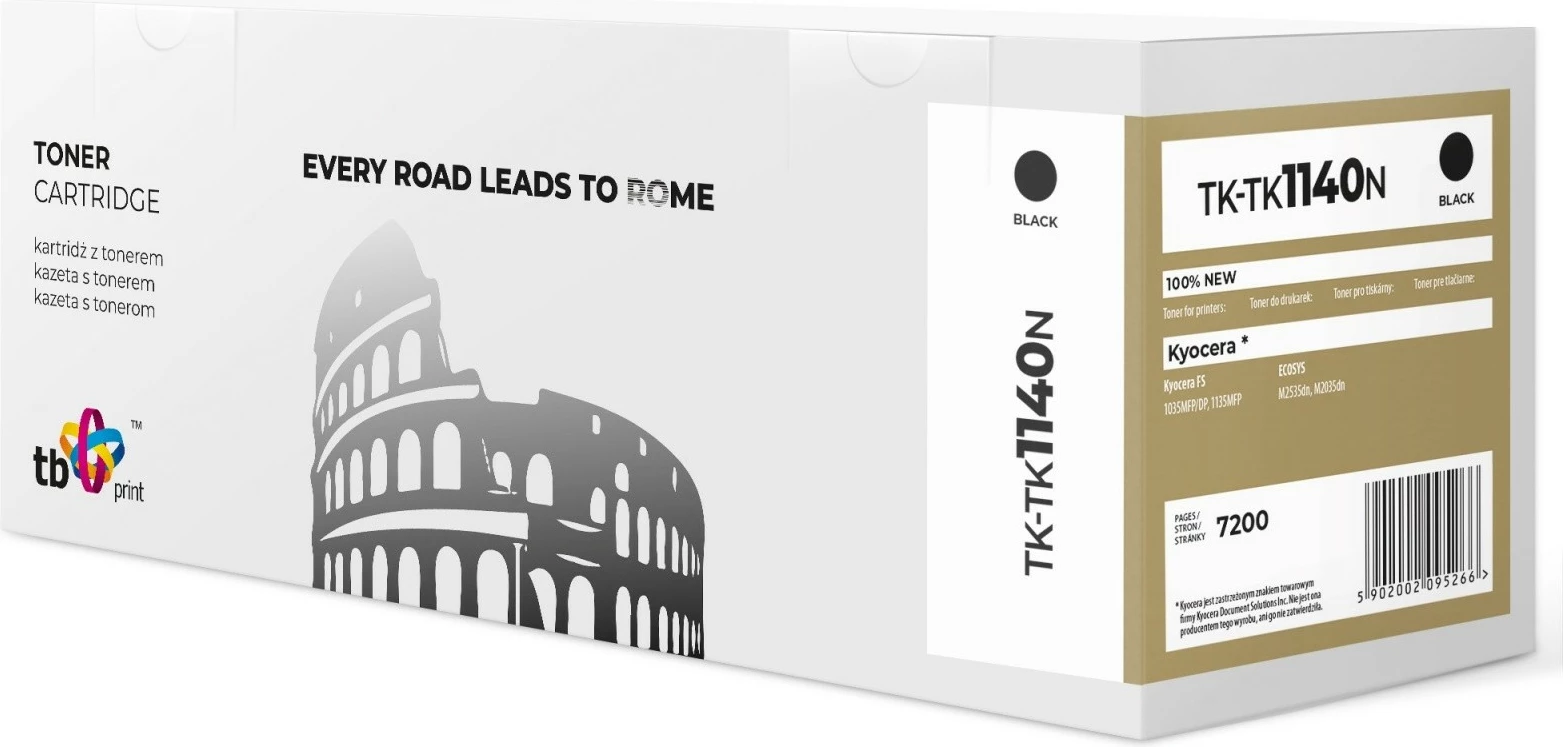 Toner TB Print TK-TK1140N për Kyocera, i zi, 7200 faqe