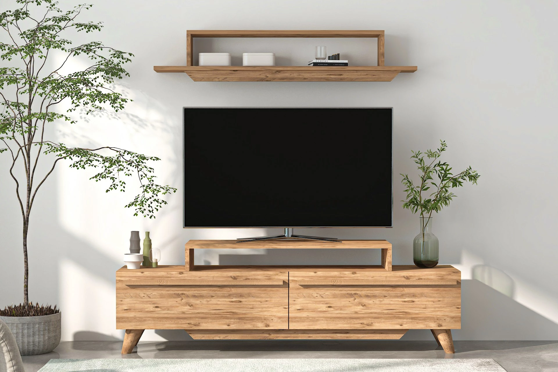 Njësi TV Hanah Home, Harmony, ngjyrë pishë Atlantike