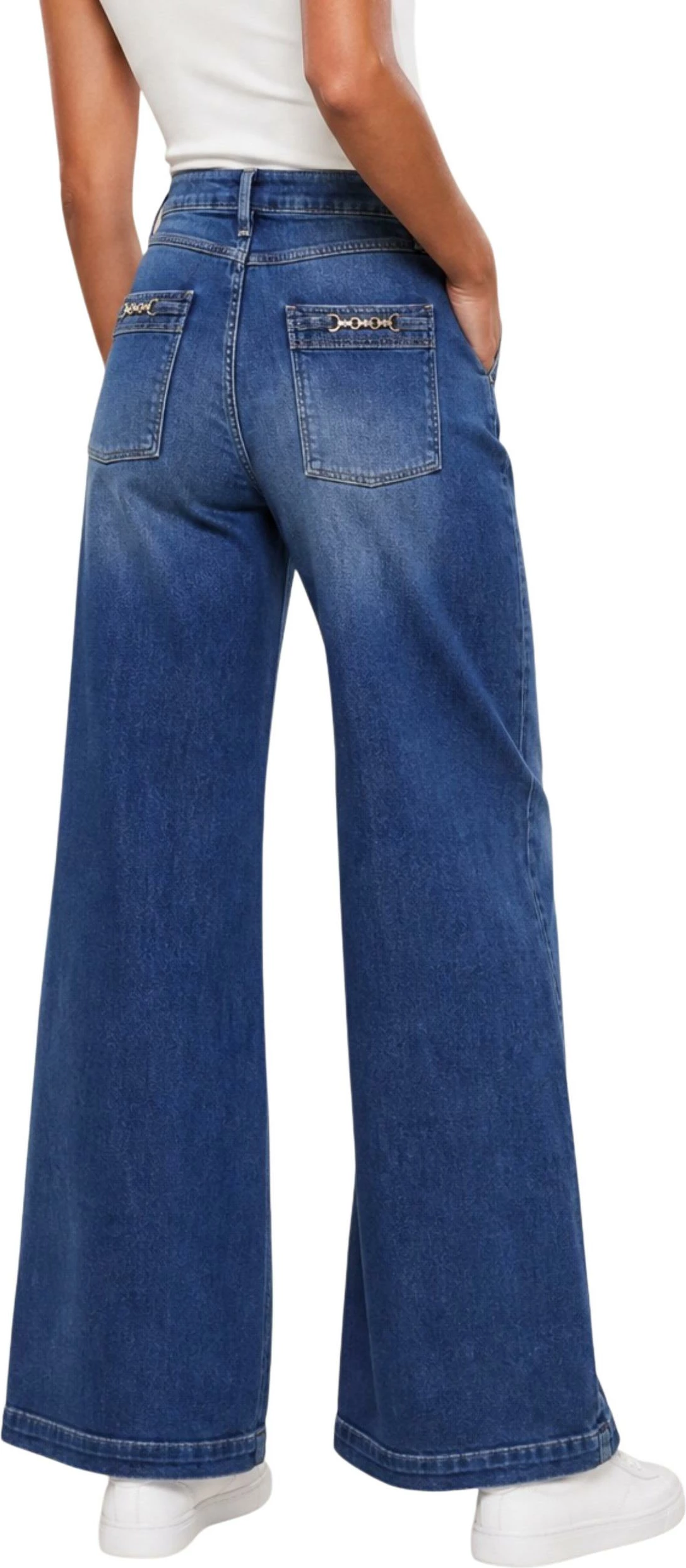Xhinse për femra Guess Bellagio W6YAJG D1355, blu [Madhësia: W30 L32]