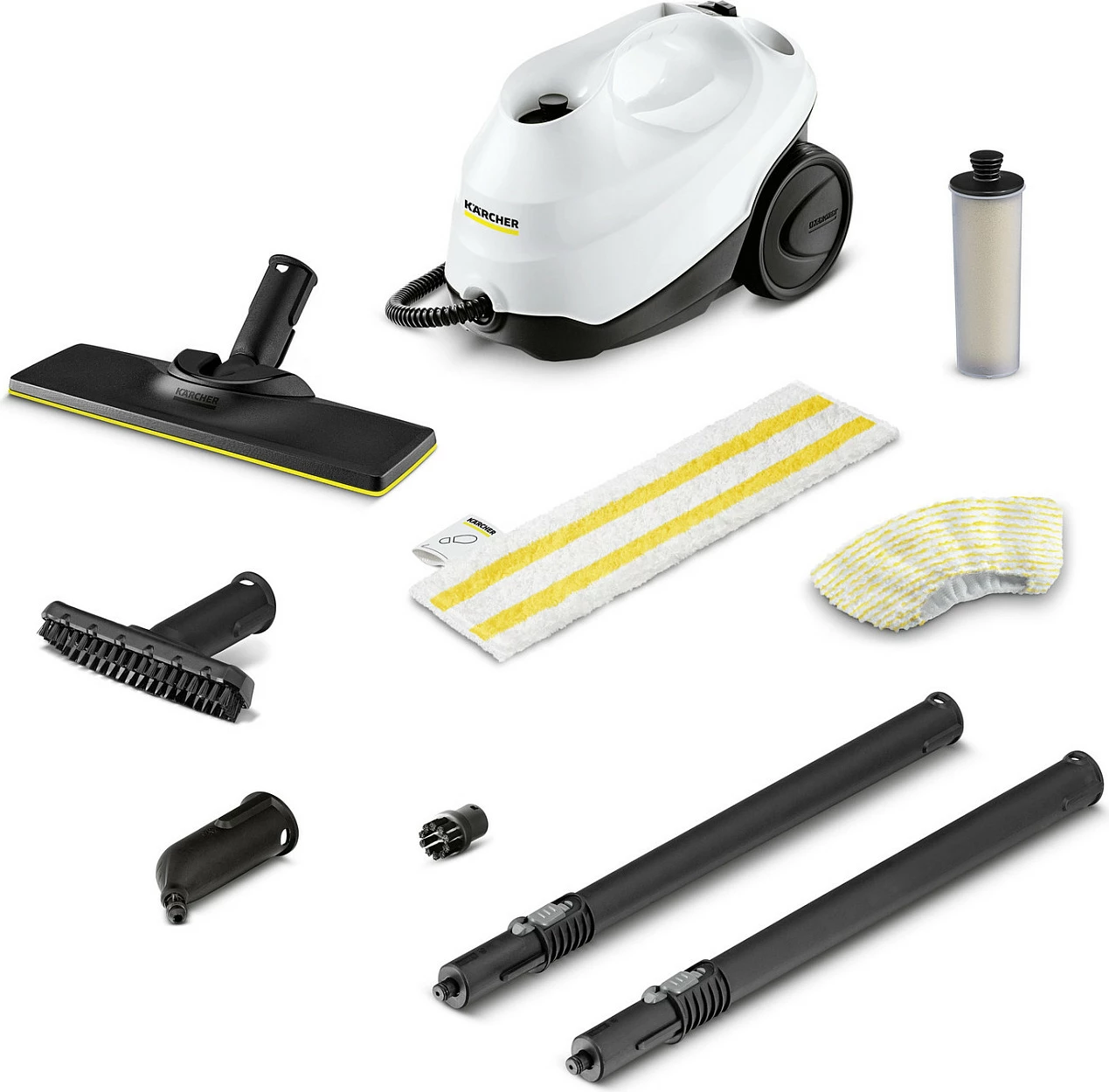 Pastrues me avull Kärcher SC 3 EasyFix, 1900W, 1L, 3.5 bar, bardhë/zi