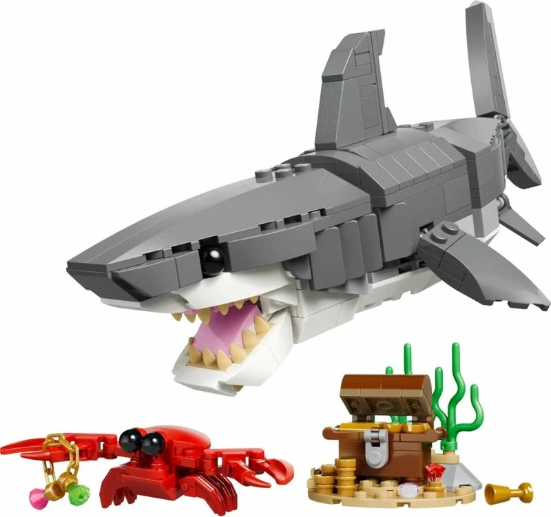 Lego set Menacing Shark me thesari, fëmijë