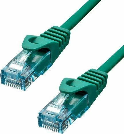 Kabëll rrjeti ProXtend 6AUTP-005GR Cat6A 0.5m U/UTP LSZH AWG24 RJ45-RJ45 10Gbps, i gjelbër