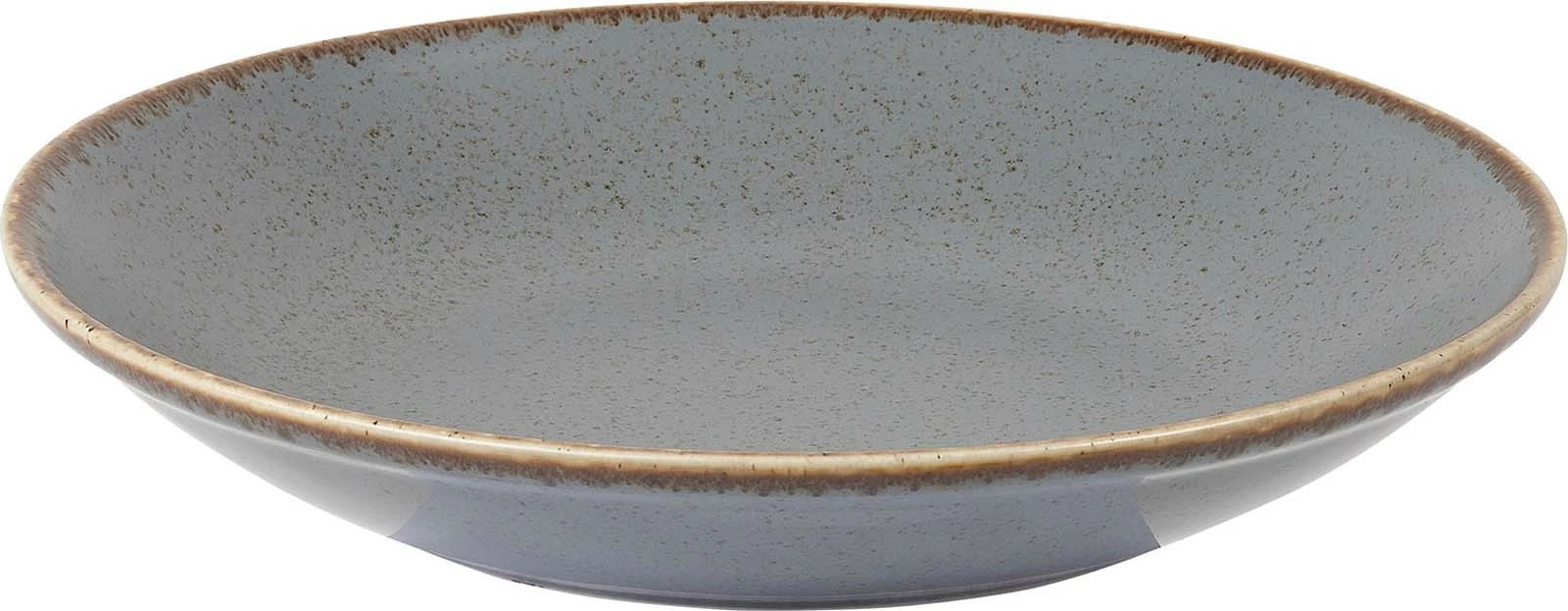 Pjatë coupe Porland Seasons Stone 26 cm, gri e errët, set 6 copë