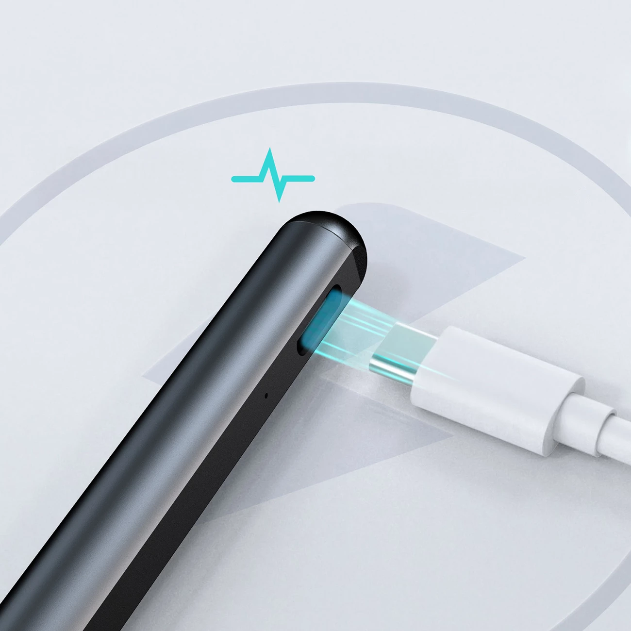 Stilus, Metapen Pen M1, USB-C, 1024 nivele presioni, deri 300 orë, magnetik, i zi