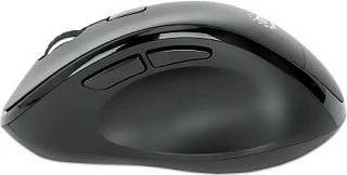 Maus wireless MANHATTAN ergonomik, 6 butona, USB-A/C, i zi