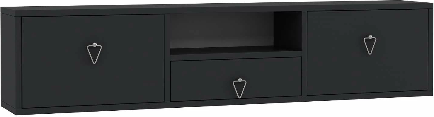 Komodë për TV Skye Decor, 1303-DROP-1, antracit, argjend