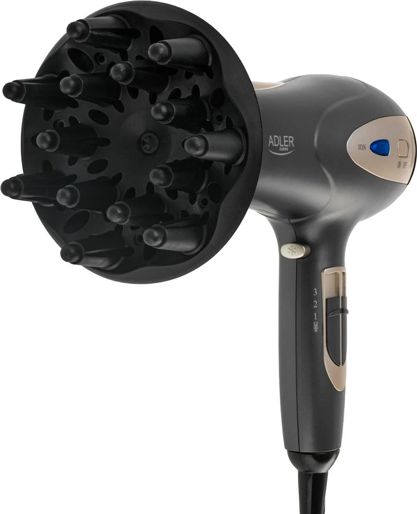 Tharëse flokësh Adler AD 2248gc, 1800 W, e zezë