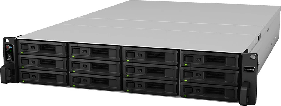 NAS server Synology RS3621RPxs, 12x HDD, 8GB RAM, Intel Xeon, Rack 2U, Zi/Gri