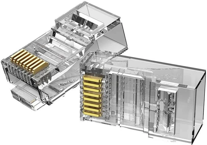 Plug rrjeti Vention RJ45 Cat.6, 50 copë, transparent