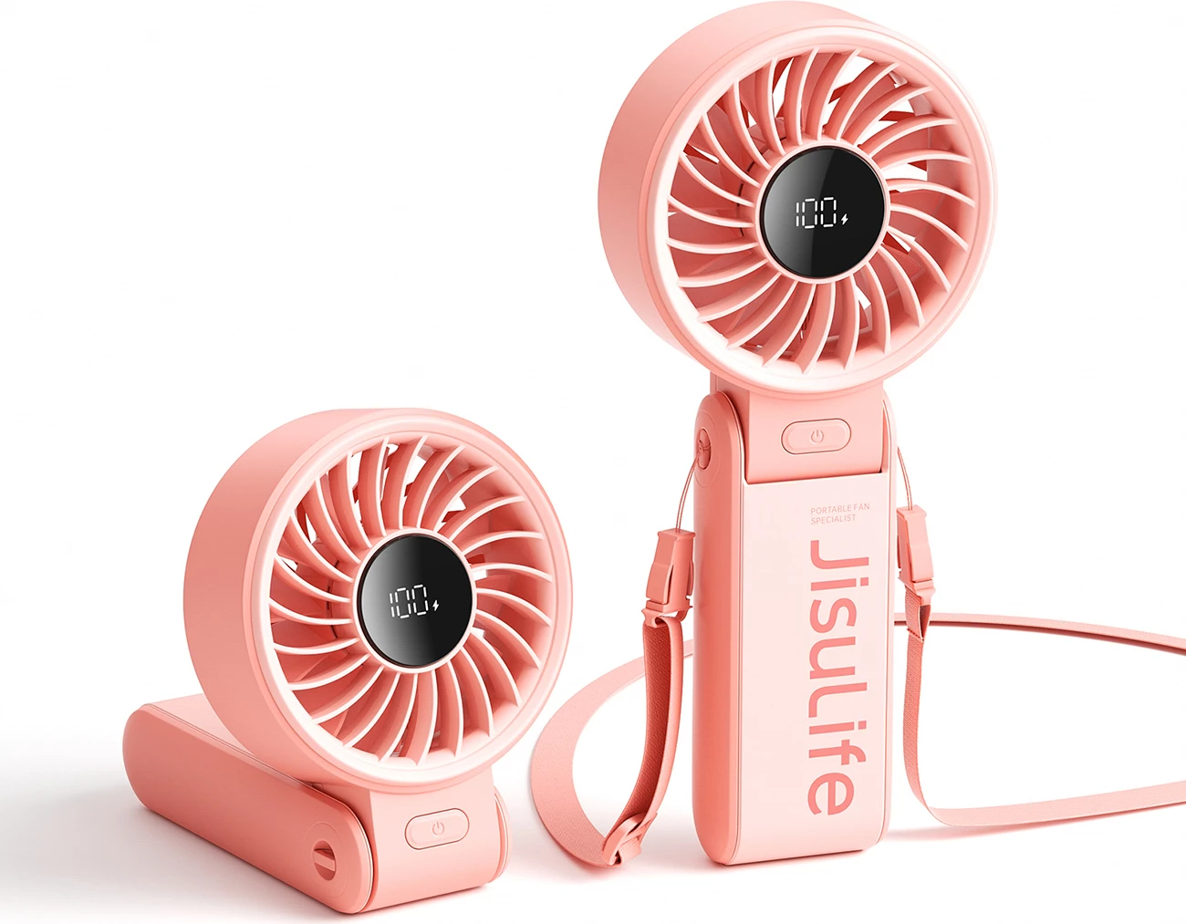 Ventilator dore Jisulife Life7, 3600mAh, USB-C, Rozë