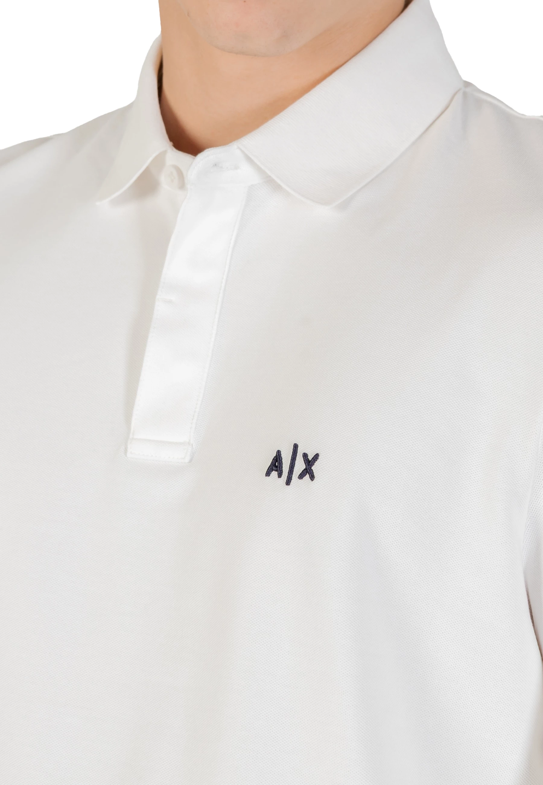 Maicë polo me mëngë të gjata për meshkuj Armani Exchange XM001288 AF17321, krem [Madhësia: S]