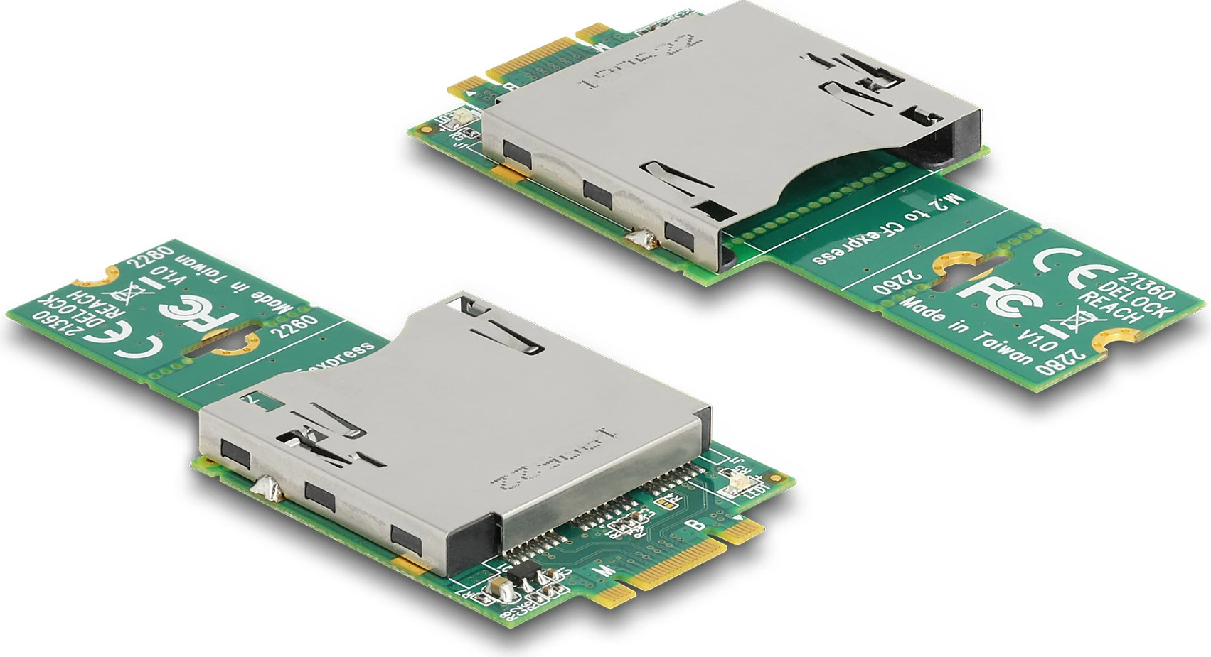 Adapter DeLOCK M.2 Key B+M në CFexpress/CF, PCIe 3.0, NVMe