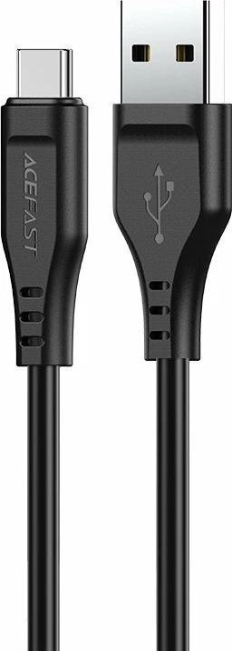 Kabllo USB Acefast C3-04, 1.2m, 3A, e zezë