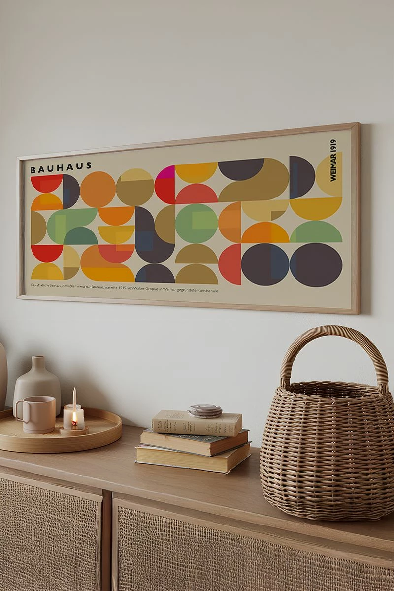 Pikturë dekorative me kornizë, Wallity, Artsmdfyty4-3370, shumëngjyrëshe, 33x70cm