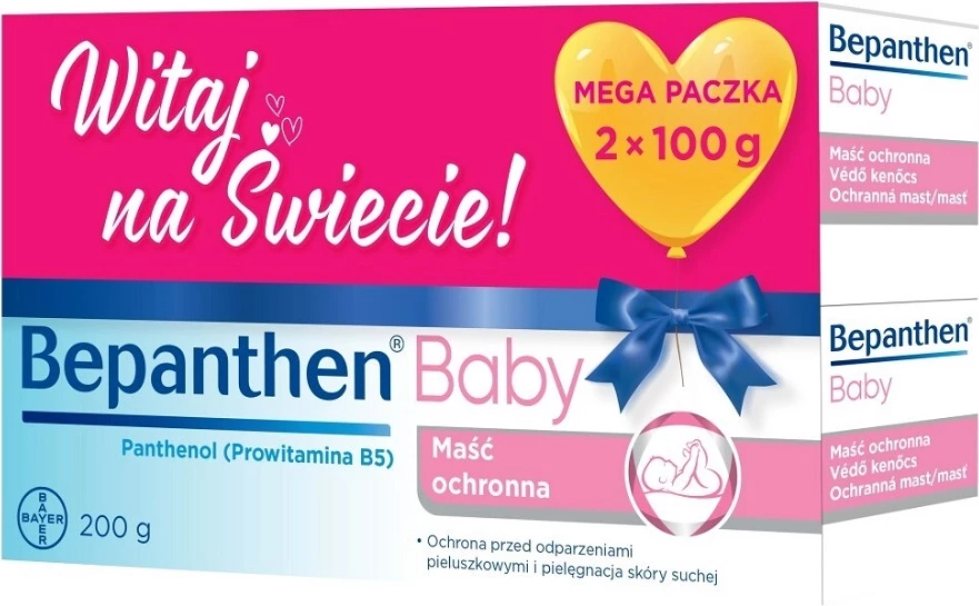 Mjalem për bebe Bepanthen Baby, 2x100g