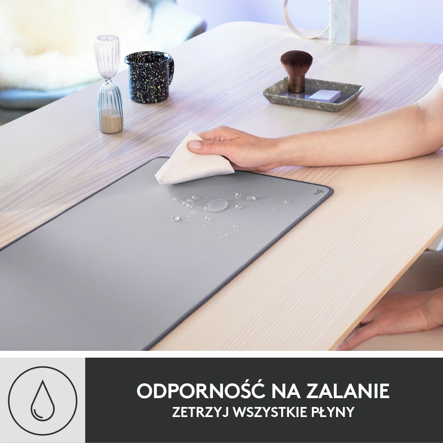 Mauspad Logitech Studio Series 956-000052 70x30cm, gri e mesme