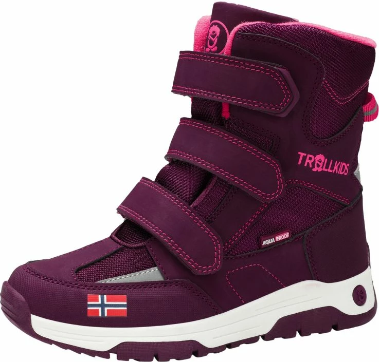 Çizme dimri për fëmijë Trollkids, të kuqe/vjollcë [Madhësia: 31]