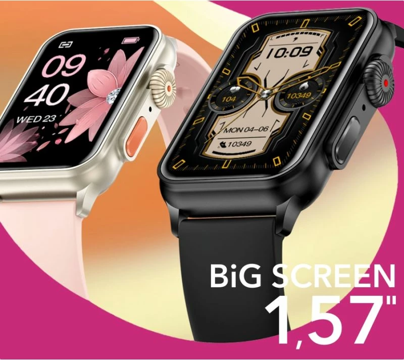 Smartwatch për femra RUBICON, e zezë