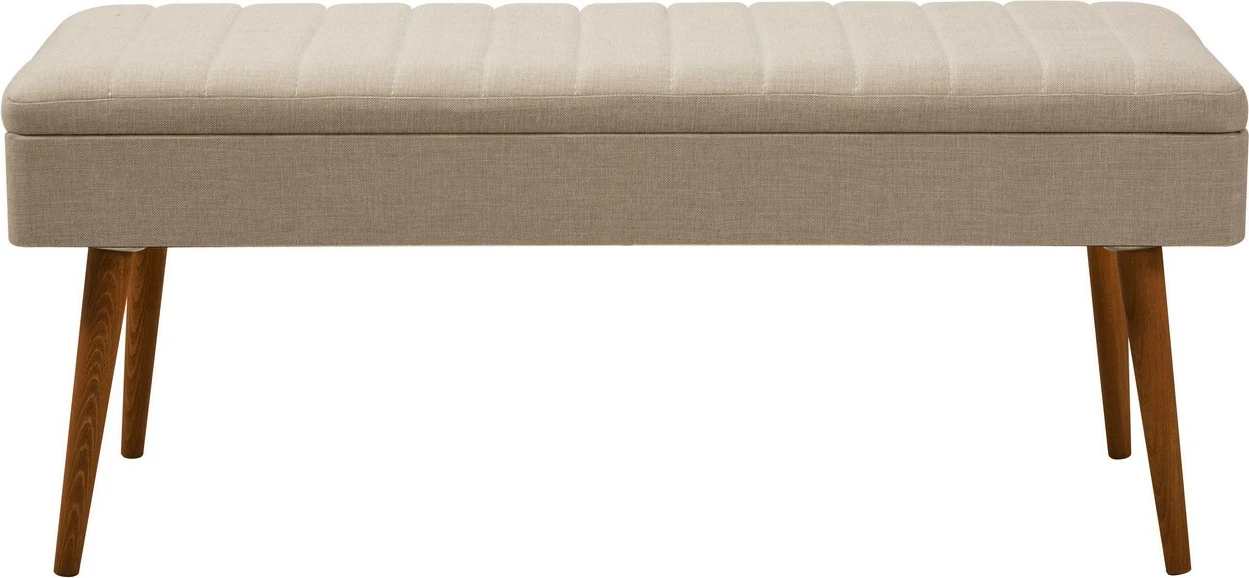 Set tavoline e zgjatshme me karrige, bankë dhe konsol (6 copë), Skye Decor, Vina Bench 04 1005, ngjyrë arre, krem