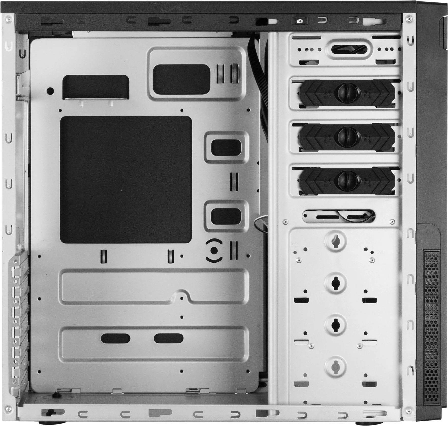 Kasë Chieftec HC-10B-OP, Mini Tower, PC, ATX, micro ATX, Mini-ITX, e zezë