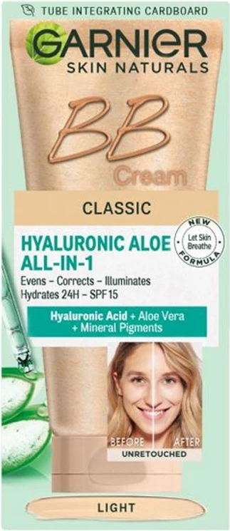 BB Cream Bio Classic Garnier, Ngjyra Light