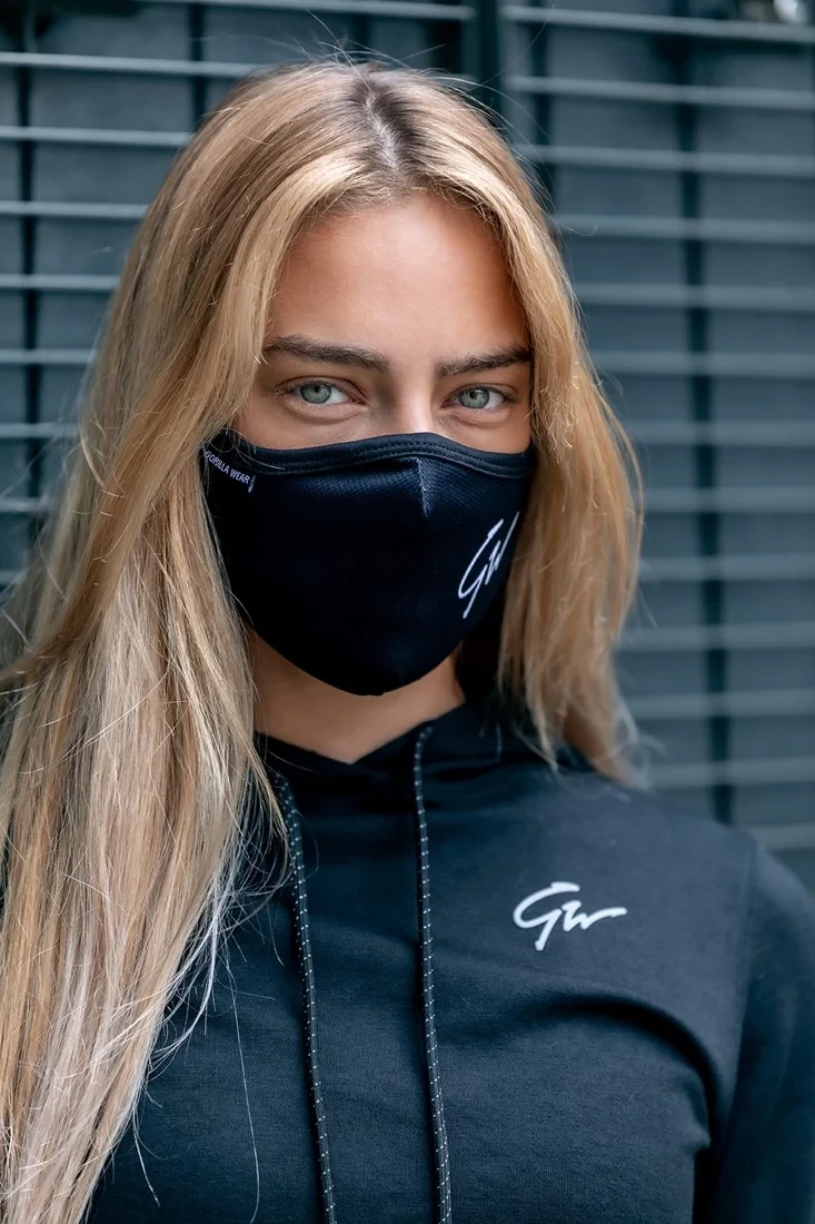 Gorilla Wear Face Mask - Black [Madhësia: XS/S]