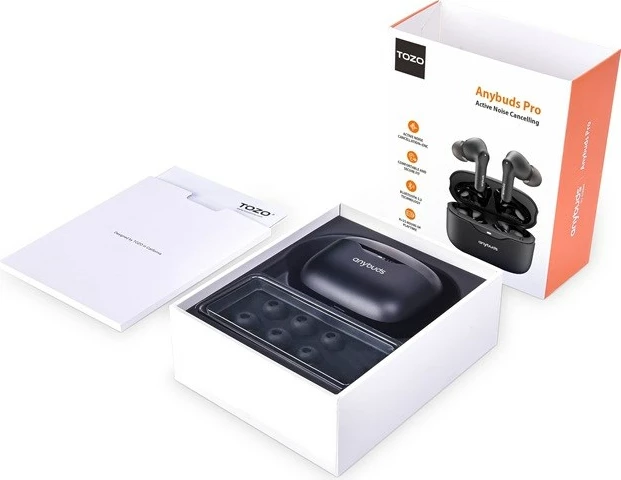 Kufje TOZO Anybuds Pro, TWS, Bluetooth, USB Type-C, Zezë