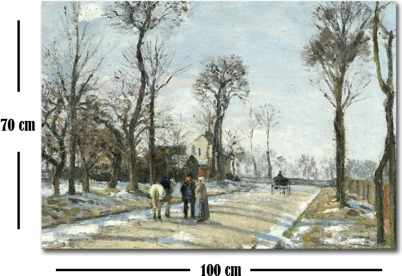 Pikturë dekorative në kanavacë, art i Camille Pissarro, 70x100cm, shumëngjyrëshe