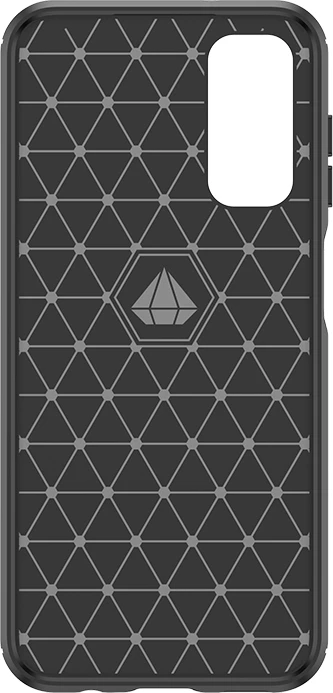 Mbështjellës Hurtel Carbon Case për Samsung Galaxy M14, i zi