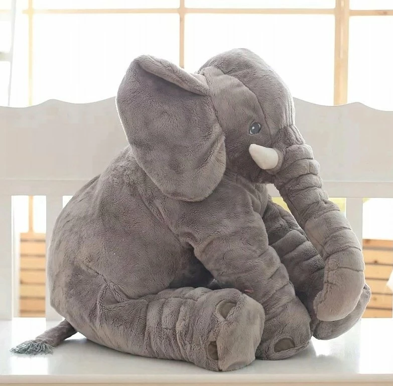 Jastëk lodër pelushi elefant, Gotel B48L, 70 cm, gri