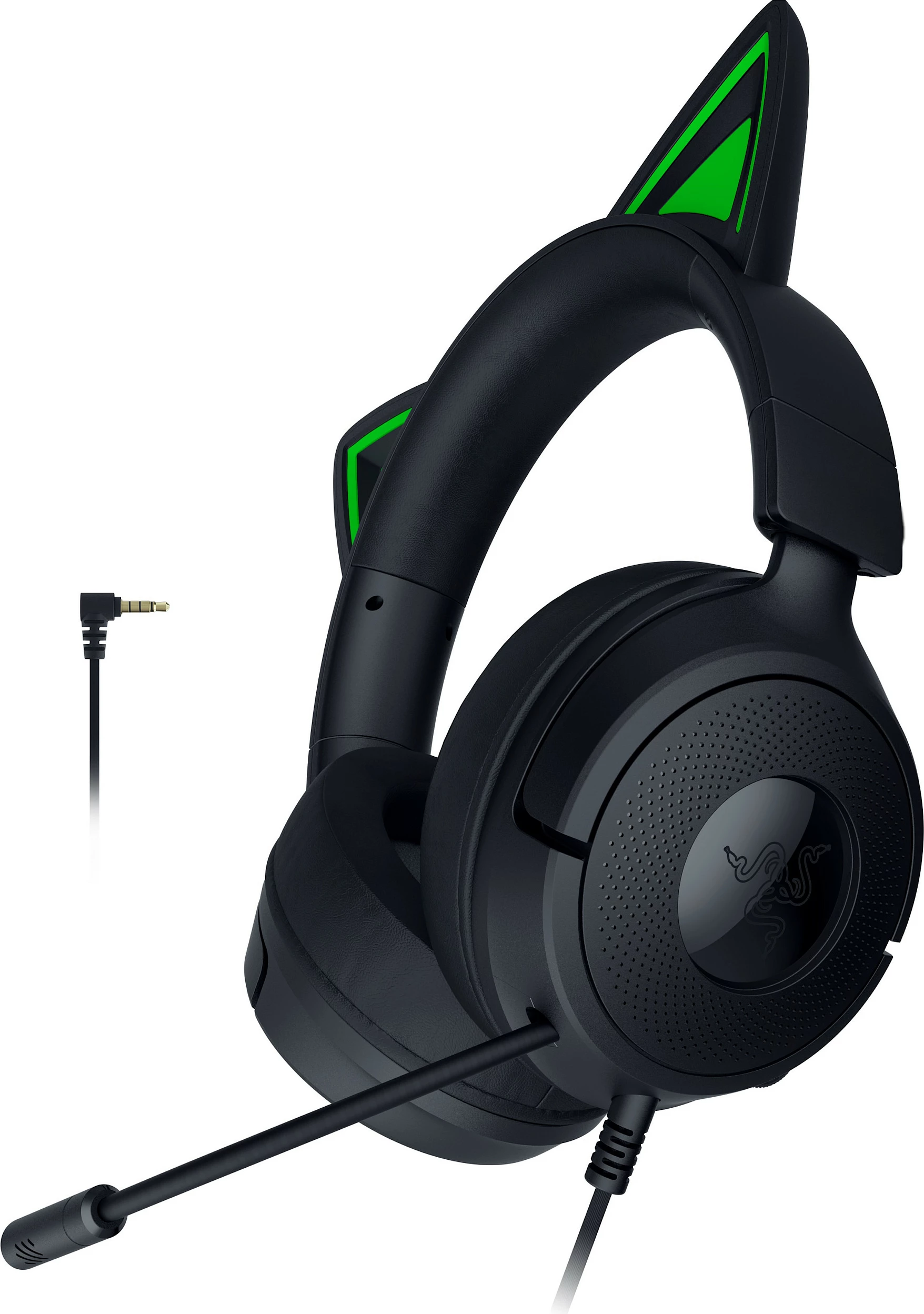 Kufje gaming Razer Kraken Kitty V3 X, me kabllo, RGB, 3.5mm/USB-A, Virtual Surround, të zeza