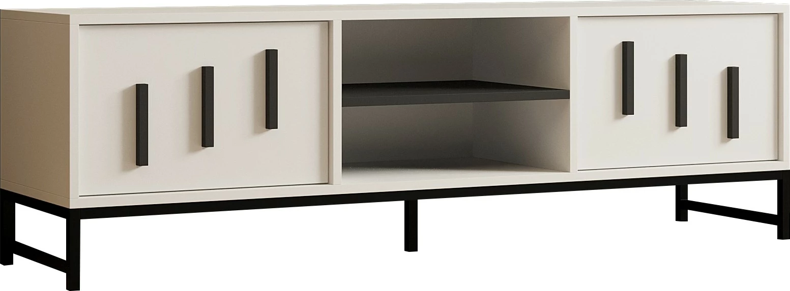 Komodë për TV Hanah Home, formë e bardhë