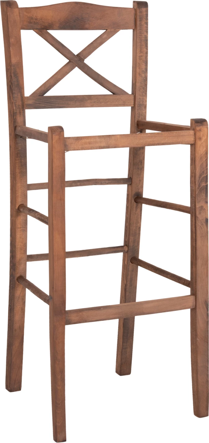 Karrige për bar LUCIUS FH5586.01 dru ahu, ngjyrë arre, 40,5x40x105H cm, vetëm korniza