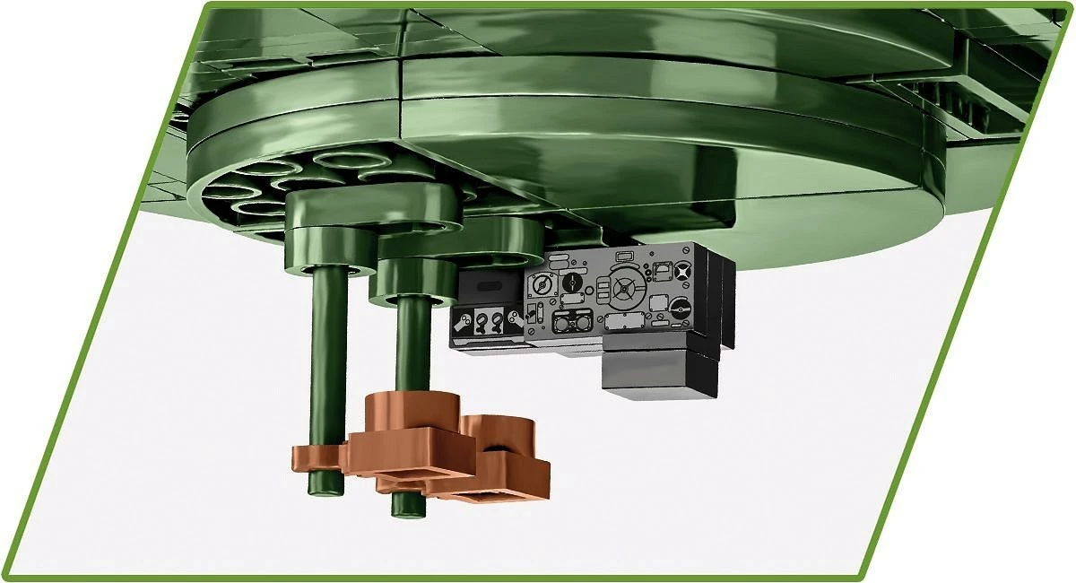 Set ndërtimi Cobi Klocki IS-3 Soviet Heavy Tank, 1170 pjesë, me figurë, Jeshile