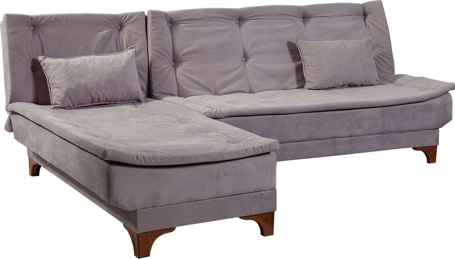 Kënd-sofa shtrat Atelier del Sofa, kënd majtas, ngjyrë gri