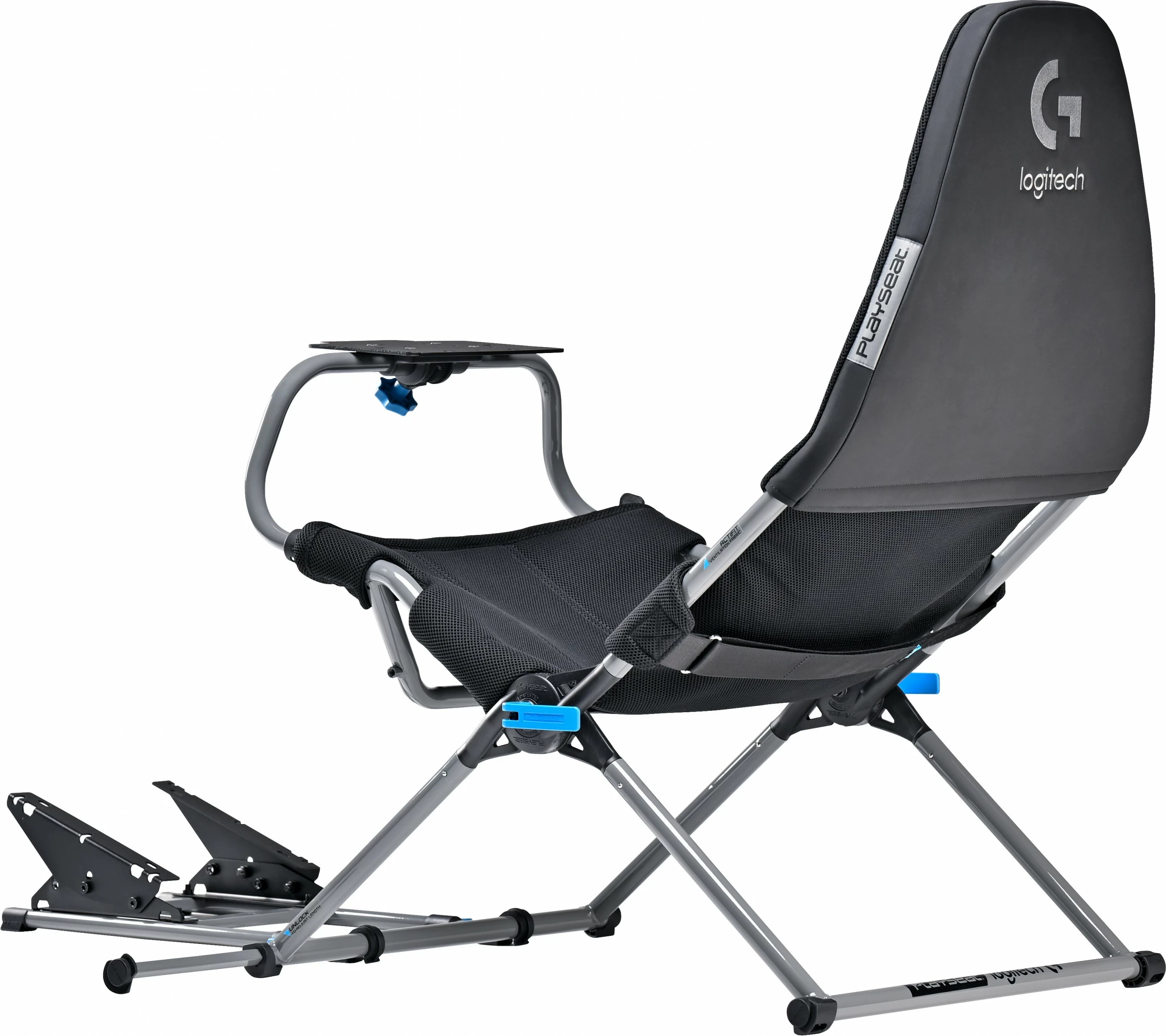 Karrige lojërash Playseat Challenge X Logitech G Edition, për konzolë, ngjyrë e zezë dhe gri