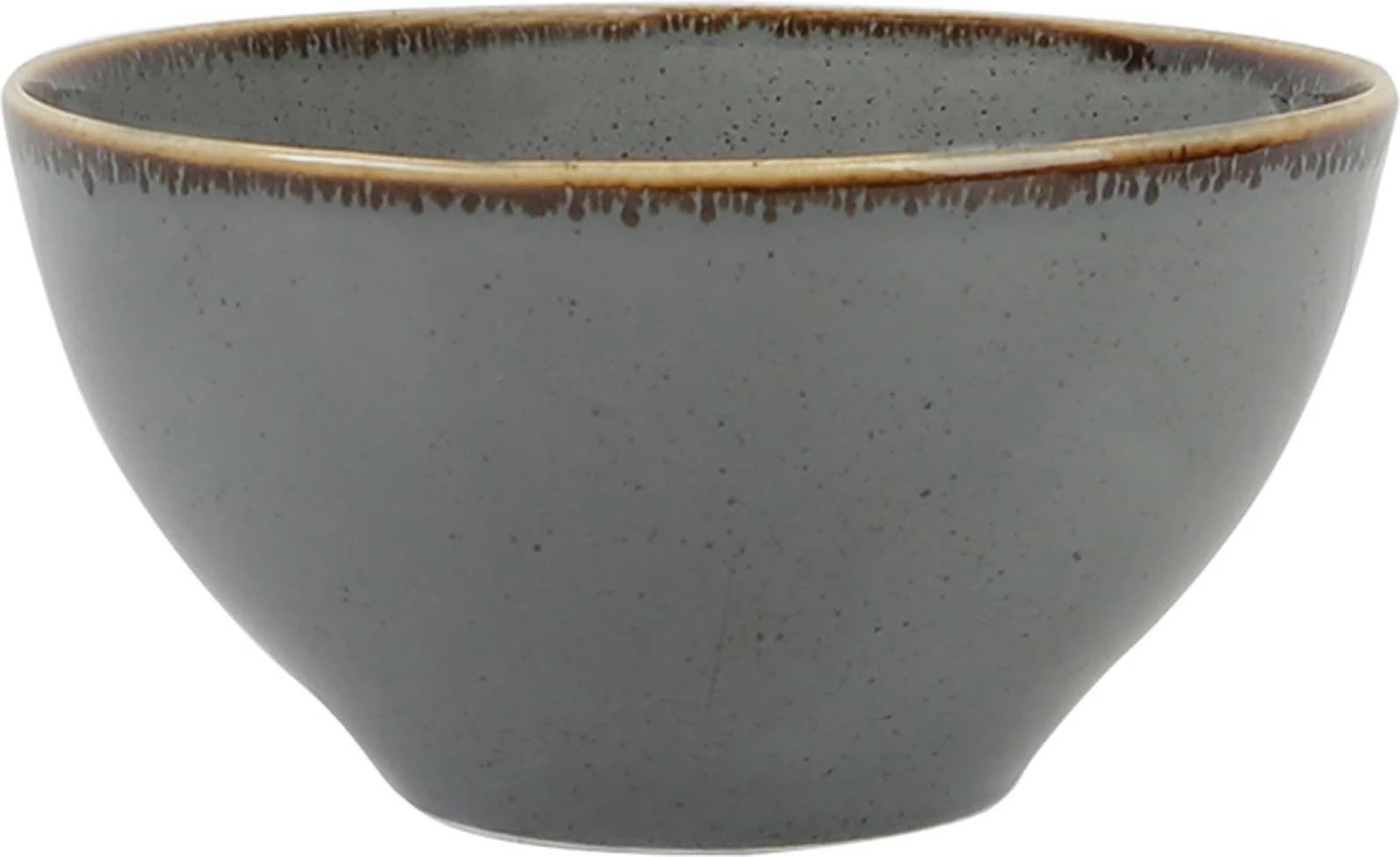 Tas porcelani Porland Seasons Stone 770 ml 160x160 mm, gri e errët, set 6 copë