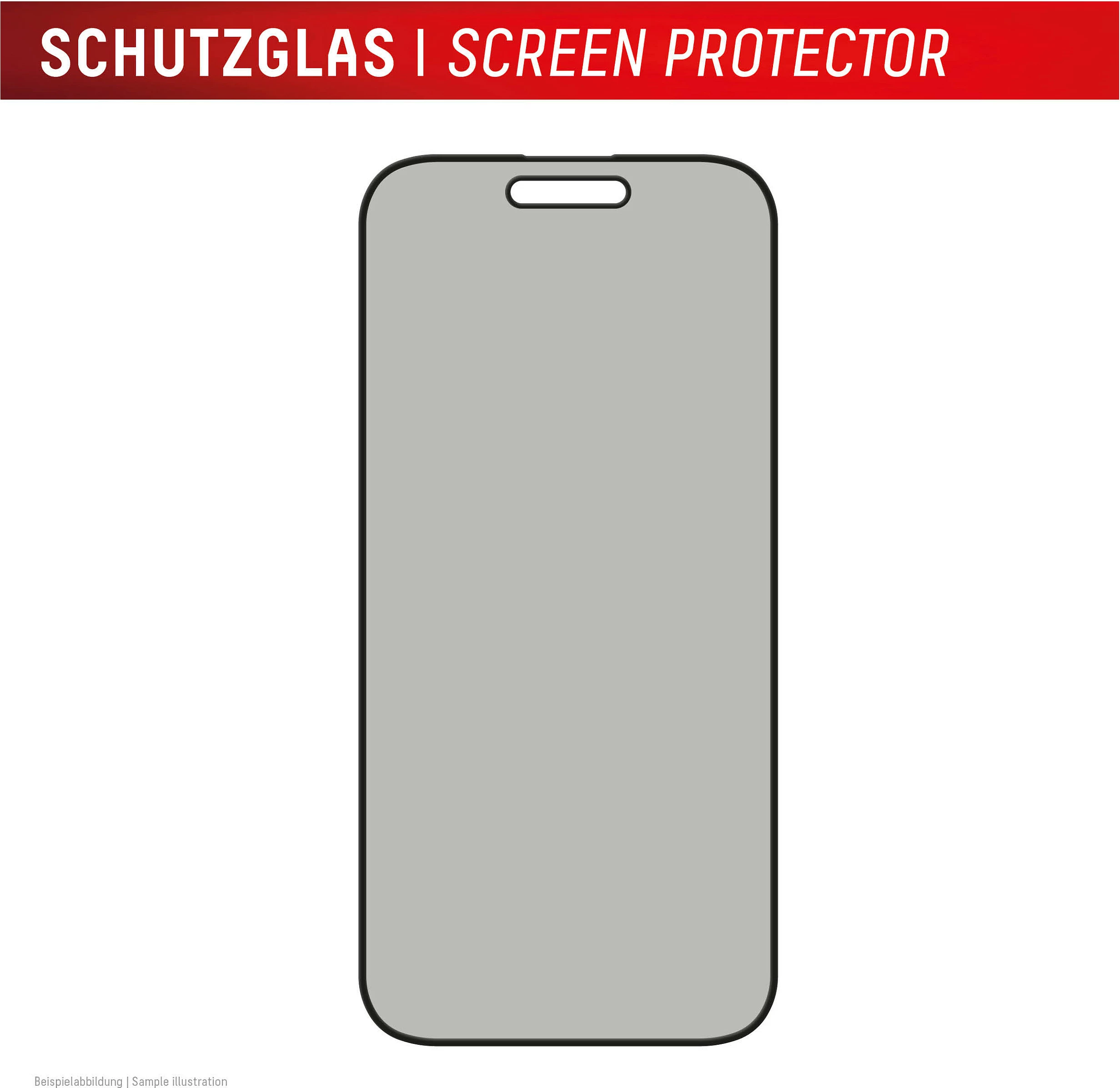 Mbrojtës ekrani Displex Privacy Glass FC për Celular Apple iPhone 16, 10H, Full Frame, me kornizë montimi, i zi/transparent
