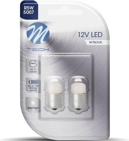 Lampa Led 12v Ba15s 9led Kuqe