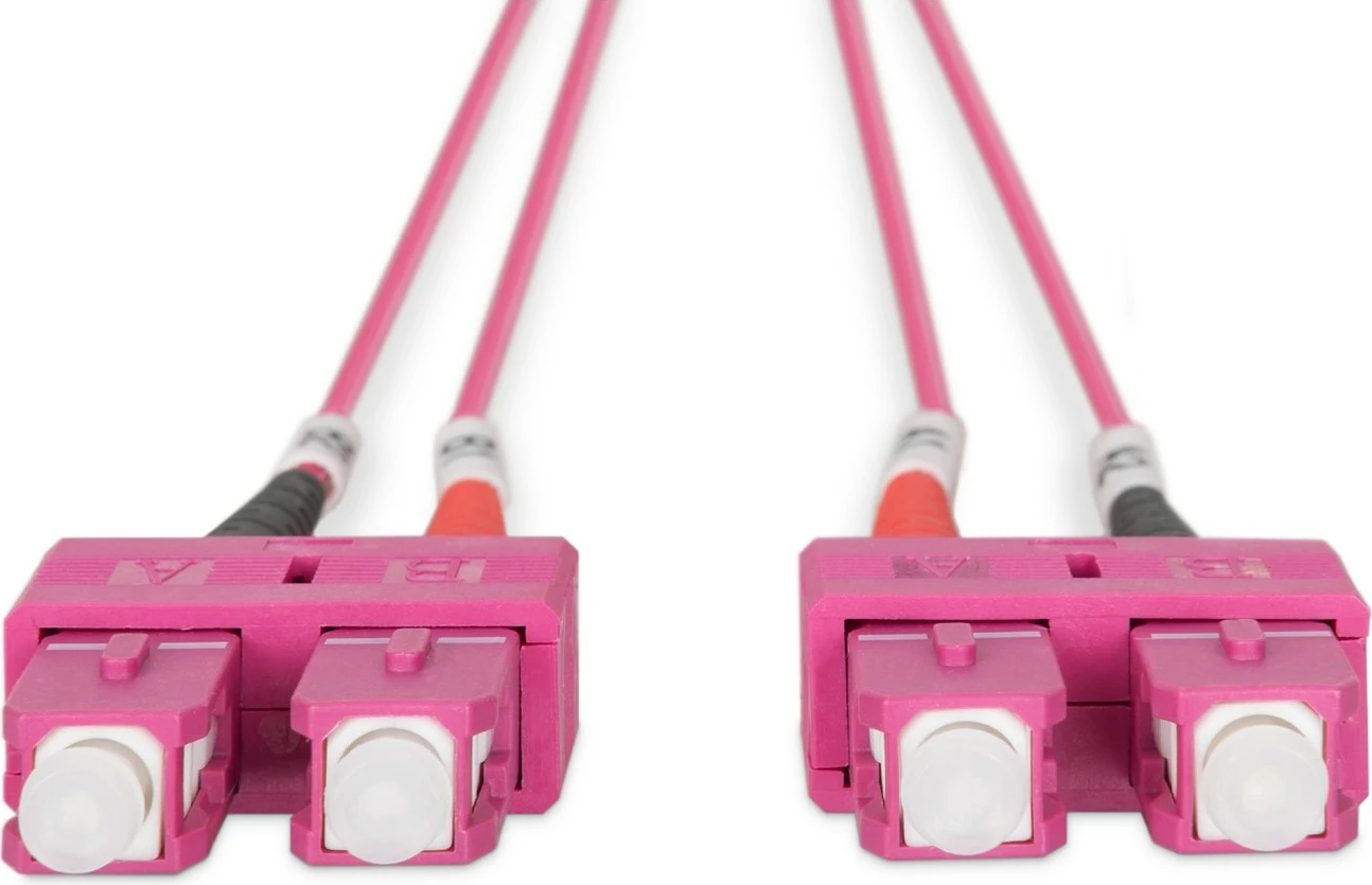 Kabllo optike Digitus OM4 SC/SC 1m vjollcë